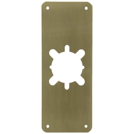 Heat Wave RP 13509 -630 3.5 x 9 in. Stainless Steel Scar Plate with 2.12 in. Hole HE2949733